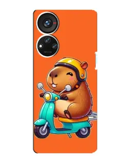 Чохол для ZTE Blade V40s з картинкою «Капібара на скутері» Чохол для ZTE Blade V40s з картинкою «Капібара на скутері»