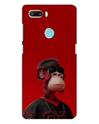 Чехол для ZTE Z18 Mini с картинкой «Bored Ape в красном»
