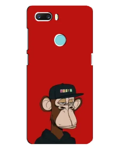 Чехол для ZTE Z18 Mini с картинкой «Bored Ape — красный фон»