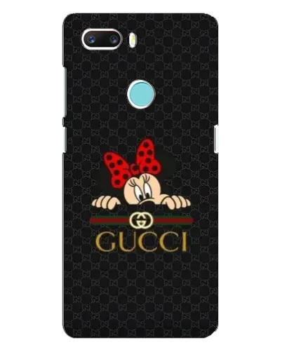 Чехол для ZTE Z18 Mini с картинкой «Минни Маус Gucci — черный»