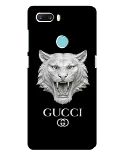 Чехол для ZTE Z18 Mini с картинкой «Gucci — серебряный лев»