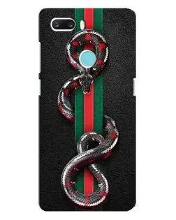 Чехол для ZTE Z18 Mini с картинкой «Gucci — змея на полосе»