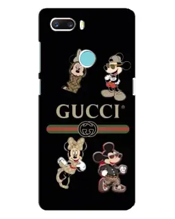 Чехол для ZTE Z18 Mini с картинкой «Gucci — герои Disney и монограмма»