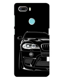 Чехол для ZTE Z18 Mini с картинкой «Темный силуэт BMW»