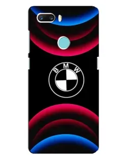 Чехол для ZTE Z18 Mini с картинкой «Логотип BMW и неоновые дуги»