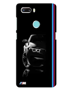 Чехол для ZTE Z18 Mini с картинкой «Силуэт BMW в темноте»