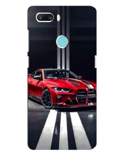 Чехол для ZTE Z18 Mini с картинкой «Красная BMW на дороге»