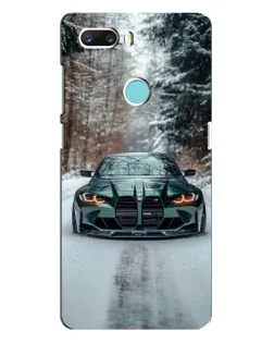 Чехол для ZTE Z18 Mini с картинкой «BMW в зимнем лесу»