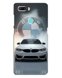 Чехол для ZTE Z18 Mini с картинкой «BMW в белом дыму»