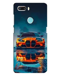 Чехол для ZTE Z18 Mini с картинкой «BMW — золотая эмблема»