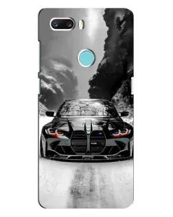 Чехол для ZTE Z18 Mini с картинкой «BMW — акварельный дрифт»