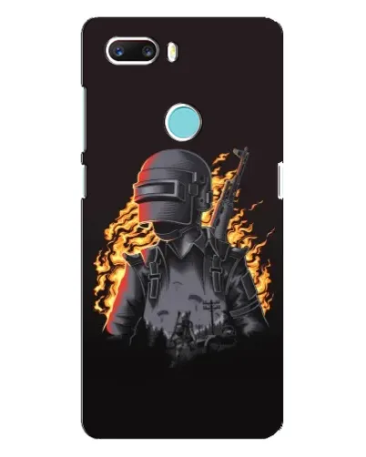 Чехол для ZTE Z18 Mini с картинкой «PUBG — огненный силуэт» Чехол для ZTE Z18 Mini с картинкой «PUBG — огненный силуэт»