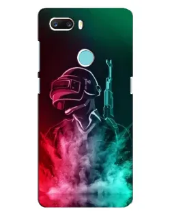 Чехол для ZTE Z18 Mini с картинкой «PUBG — огненный воин»