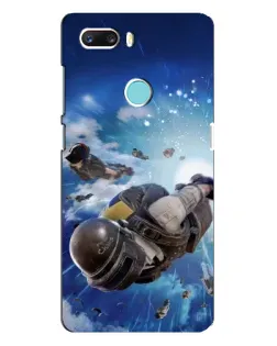 Чехол для ZTE Z18 Mini с картинкой «Десант PUBG — прыжок»