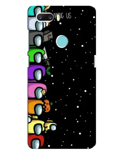 Чехол для ZTE Z18 Mini с картинкой «Команда Among Us»