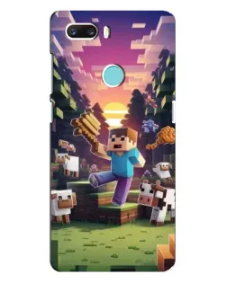 Чехол для ZTE Z18 Mini с картинкой «Стив на ферме»