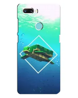 Чехол для ZTE Z18 Mini с картинкой «Черепаха Minecraft»