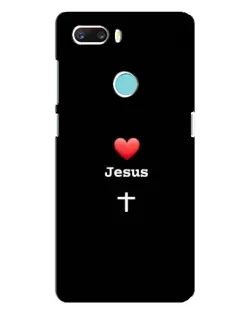 Чехол для ZTE Z18 Mini с картинкой «Сердце - Jesus»