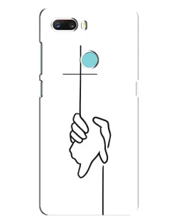 Чехол для ZTE Z18 Mini с картинкой «Рука держит»