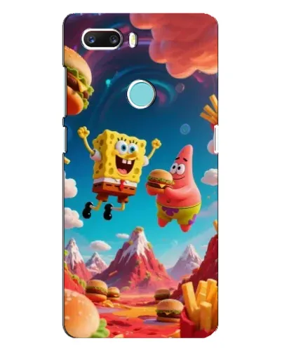 Чехол для ZTE Z18 Mini с картинкой «Космический фастфуд»