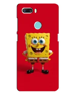 Чехол для ZTE Z18 Mini с картинкой «Спанч Боб на красном»