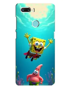 Чехол для ZTE Z18 Mini с картинкой «Спанч Боб под водой»