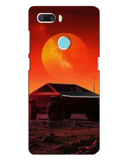 Чехол для ZTE Z18 Mini с картинкой «Cybertruck на Марсе»