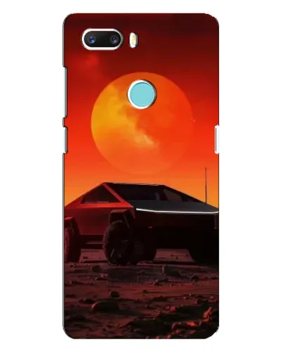 Чехол для ZTE Z18 Mini с картинкой «Cybertruck на Марсе»