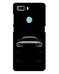 Чехол для ZTE Z18 Mini с картинкой «Силуэт Tesla Night»