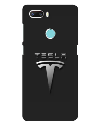 Чехол для ZTE Z18 Mini с картинкой «Стальной логотип Tesla»
