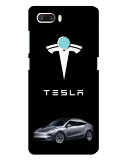 Чехол для ZTE Z18 Mini с картинкой «Tesla Model Y»
