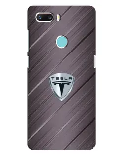Чехол для ZTE Z18 Mini с картинкой «Металлическая текстура Tesla»