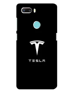 Чехол для ZTE Z18 Mini с картинкой «Tesla White Logo»