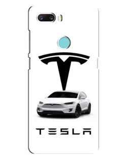Чехол для ZTE Z18 Mini с картинкой «Tesla White Style»