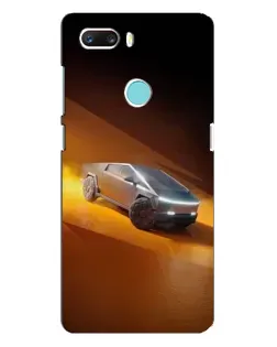 Чехол для ZTE Z18 Mini с картинкой «Cybertruck в пустыне»
