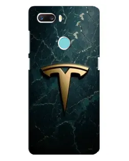 Чехол для ZTE Z18 Mini с картинкой «Мраморная Tesla Gold»