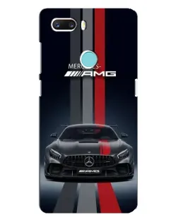 Чехол для ZTE Z18 Mini с картинкой «Mercedes — белый карбон»