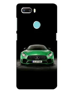 Чехол для ZTE Z18 Mini с картинкой «Mercedes — неоновый лого»