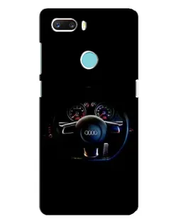 Чехол для ZTE Z18 Mini с картинкой «Салон Audi — руль»