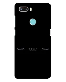 Чехол для ZTE Z18 Mini с картинкой «Audi — световой подпись»