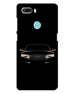 Чехол для ZTE Z18 Mini с картинкой «Audi — ночной контур»