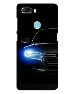 Чехол для ZTE Z18 Mini с картинкой «Неоновый взгляд Audi»