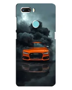 Чехол для ZTE Z18 Mini с картинкой «Audi в облаках дыма»