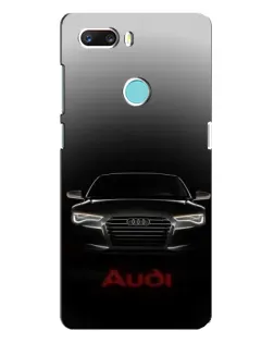 Чехол для ZTE Z18 Mini с картинкой «Audi — градиентный контур»