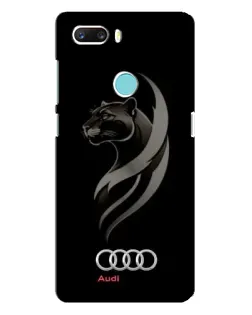 Чехол для ZTE Z18 Mini с картинкой «Графика — пантера и Audi»
