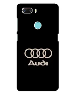 Чехол для ZTE Z18 Mini с картинкой «Audi — золотой логотип»