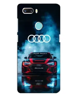 Чехол для ZTE Z18 Mini с картинкой «Audi Sport — неон»