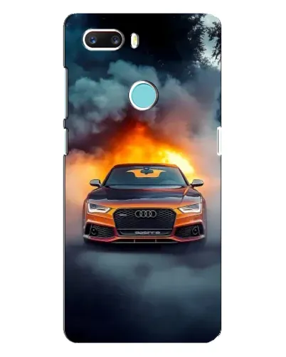 Чехол для ZTE Z18 Mini с картинкой «Audi в огненном дыму» Чехол для ZTE Z18 Mini с картинкой «Audi в огненном дыму»
