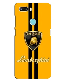 Чехол для ZTE Z18 Mini с картинкой «Lamborghini Stripe желтый»