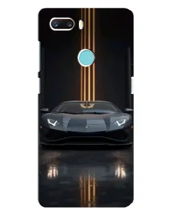 Чехол для ZTE Z18 Mini с картинкой «Lamborghini золотые линии»